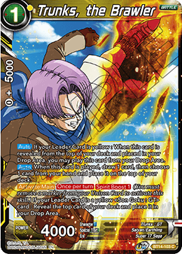 Trunks, the Brawler (BT14-103) [Cross Spirits] - POKÉ JEUX