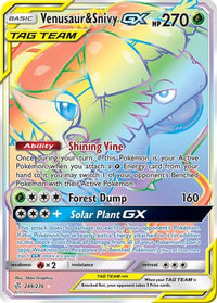 Venusaur & Snivy GX (249/236) [Sun & Moon: Cosmic Eclipse]