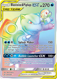 Blastoise & Piplup GX (253/236) [Sun & Moon: Cosmic Eclipse]