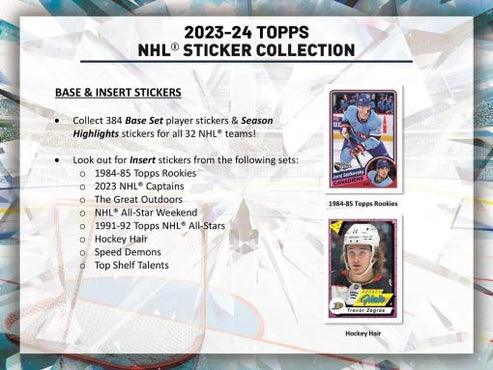 2023-24 Topps NHL Sticker Combo Gravity Feed Box - POKÉ JEUX