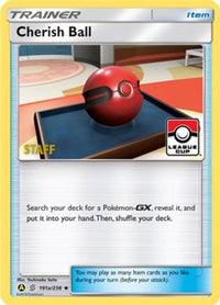 Cherish Ball (191a/236) (League Promo Staff) [Sun & Moon: Unified Minds]