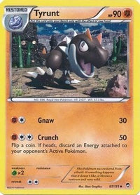 Tyrunt (61/111) (Cosmos Holo) [XY: Furious Fists]