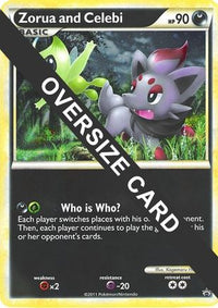 Zorua and Celebi (Jumbo Card) [Miscellaneous Cards]