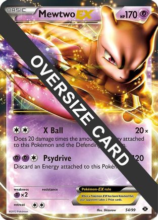 Mewtwo EX (54/99) (Jumbo Card) [Black & White: Next Destinies]