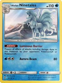 Alolan Ninetales (28/147) (Water Web Holo) (Theme Deck Exclusives) [Sun & Moon: Burning Shadows]