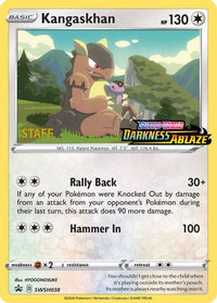 Kangaskhan (SWSH038) (Staff Prerelease Promo) [Sword & Shield: Black Star Promos]