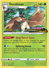 Decidueye (SWSH035) (Staff Prerelease Promo) [Sword & Shield: Black Star Promos]