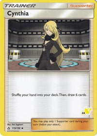 Cynthia (119/156) (Pikachu Stamp #24) [Battle Academy 2020]