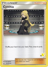 Cynthia (119/156) (Pikachu Stamp #59) [Battle Academy 2020]