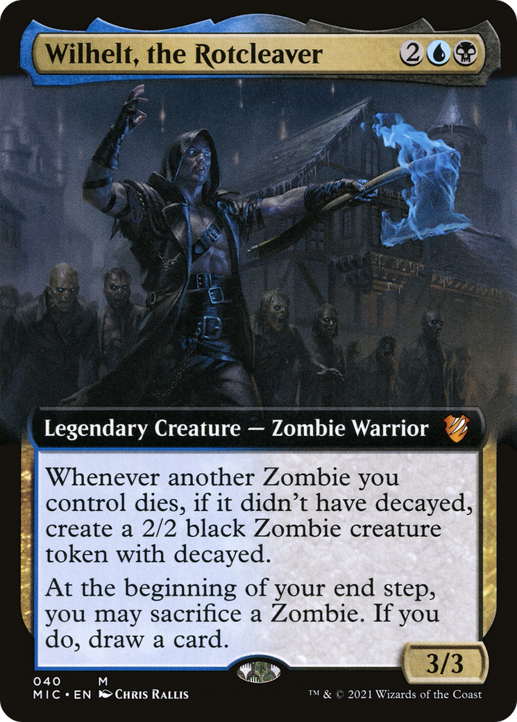 Wilhelt, the Rotcleaver (Extended Art) [Innistrad: Midnight Hunt Commander]