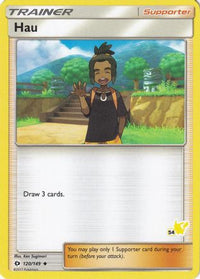 Hau (120/149) (Pikachu Stamp #54) [Battle Academy 2020]