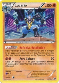 Lucario (64/99) (Cosmos Holo) (Blister Exclusive) [Black & White: Next Destinies]