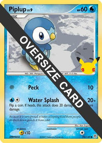 Piplup (93/130) (Jumbo Card) [First Partner Pack]