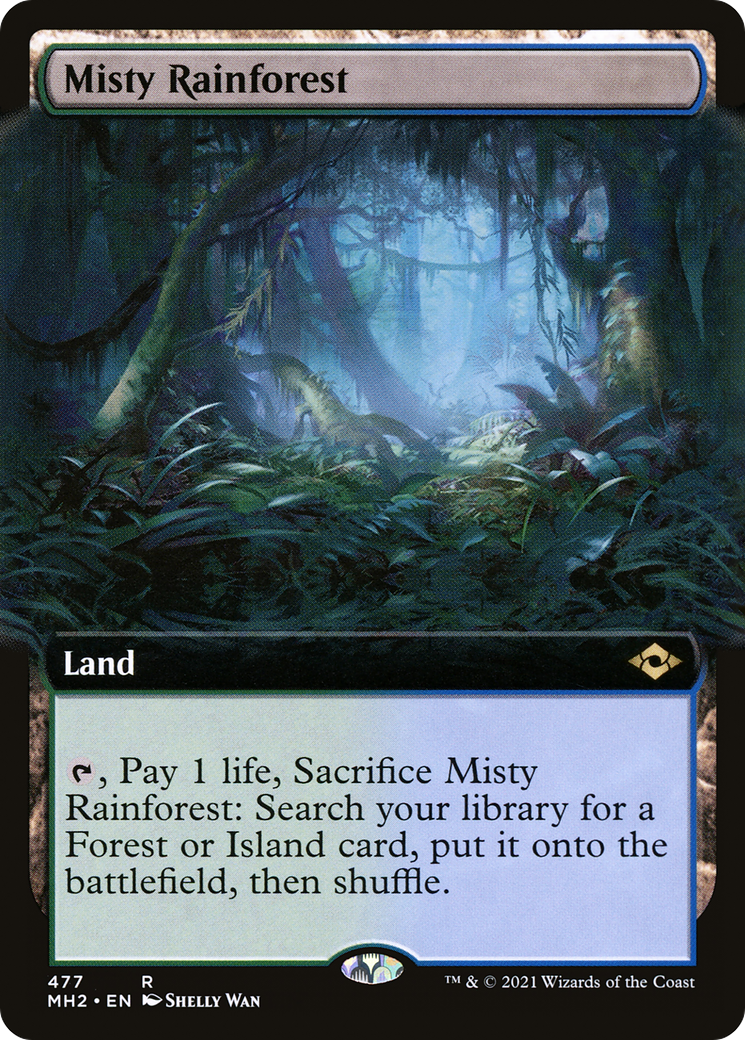 Misty Rainforest (Extended Art) [Modern Horizons 2]