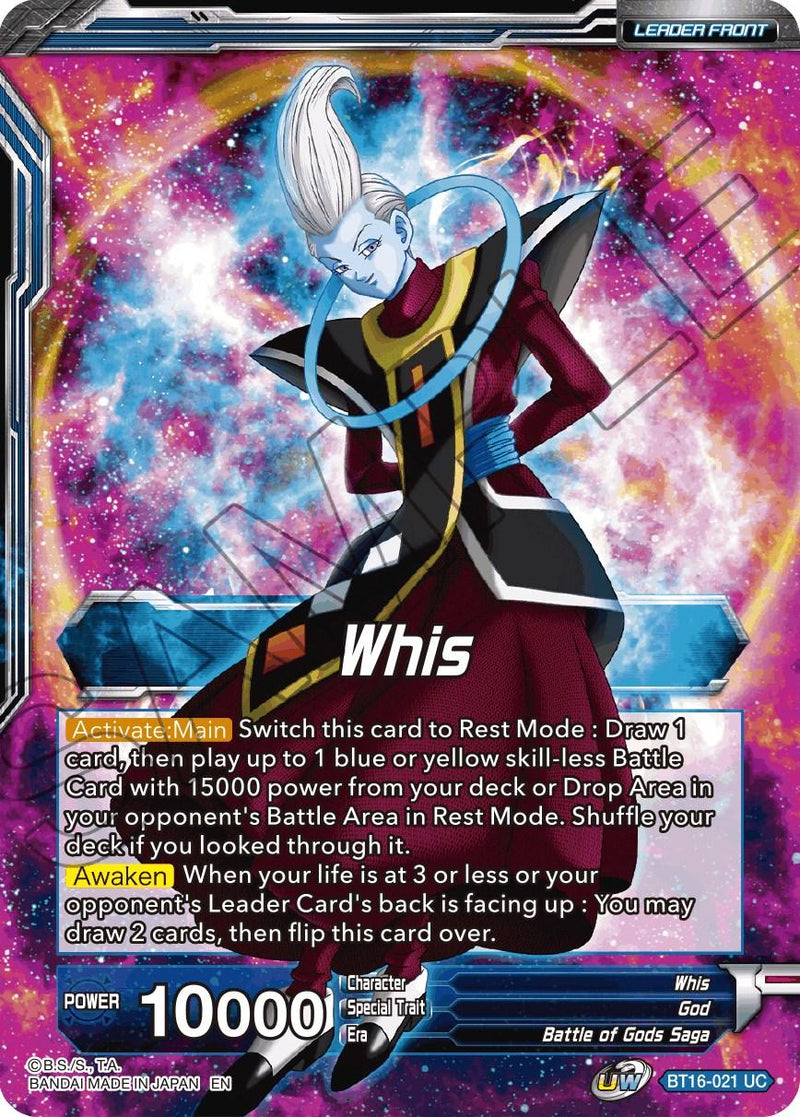 Whis // Whis, Invitation to Battle (BT16-021) [Realm of the Gods Prerelease Promos] - POKÉ JEUX