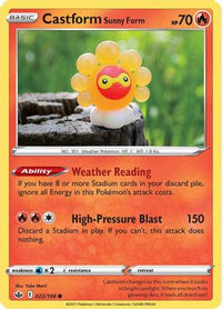 Castform Sunny Form (022/198) [Sword & Shield: Chilling Reign]