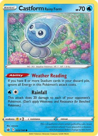 Castform Rainy Form (033/198) [Sword & Shield: Chilling Reign]