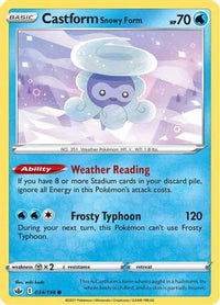 Castform Snowy Form (034/198) [Sword & Shield: Chilling Reign]