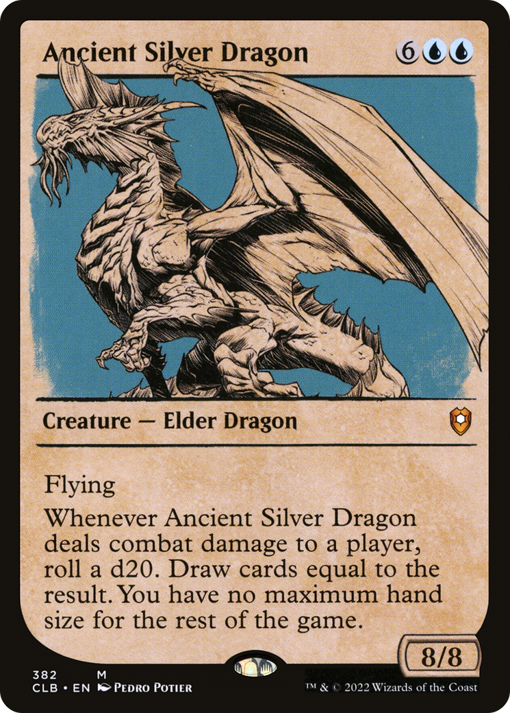 Ancient Silver Dragon (Showcase) [Commander Legends: Battle for Baldur's Gate]