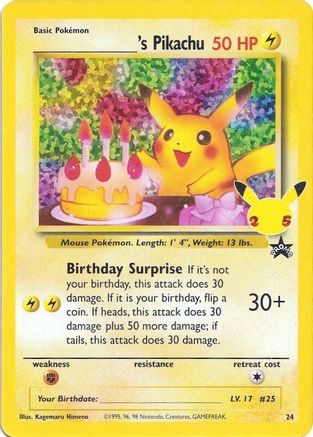 _____'s Pikachu (24) [Celebrations: 25th Anniversary - Classic Collection]