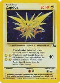 Zapdos (15/62) (Cosmos Holo) [Fossil 1st Edition]