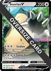 Snorlax V (141/202) (Oversized) [Sword & Shield: Base Set]