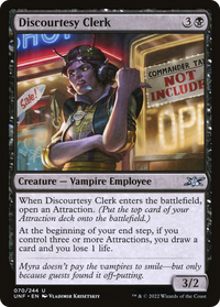 Discourtesy Clerk [Unfinity]