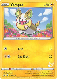 Yamper (074/202) (Pikachu Stamp #1) [Battle Academy 2022]