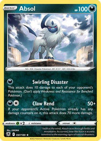 Absol (097/189) (Theme Deck Exclusive) [Sword & Shield: Astral Radiance]