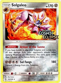 Solgaleo (142/236) (Cosmic Eclipse Stamped) [Sun & Moon: Cosmic Eclipse]