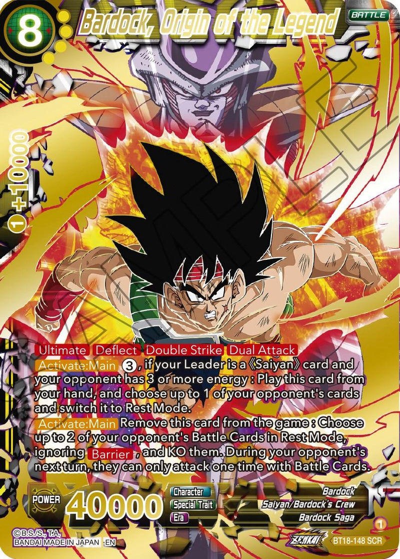 Bardock, Origin of the Legend (BT18-148) [Dawn of the Z-Legends] - POKÉ JEUX