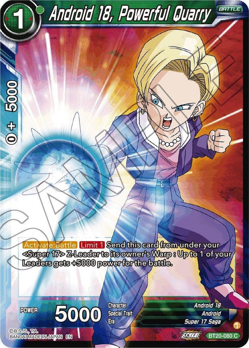 Android 18, Powerful Quarry (BT20-080) [Power Absorbed] - POKÉ JEUX