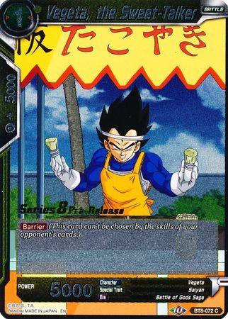 Vegeta, the Sweet-Talker (BT8-072_PR) [Malicious Machinations Prerelease Promos] - POKÉ JEUX