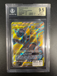 Pikachu & Zekrom GX UR FULL ART 162/181 BECKETT 9.5 #17160478