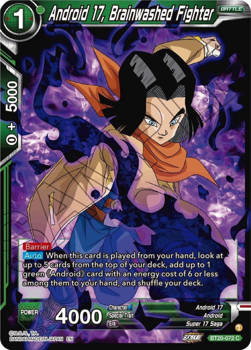 Android 17, Brainwashed Fighter (BT20-072) [Power Absorbed] - POKÉ JEUX