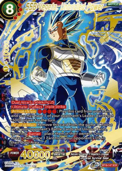 SSB Vegeta, Unbridled Power (BT16-147) [Realm of the Gods] - POKÉ JEUX