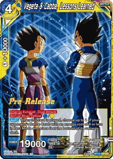 Vegeta & Cabba, Lessons Learned (BT15-147) [Saiyan Showdown Prerelease Promos] - POKÉ JEUX