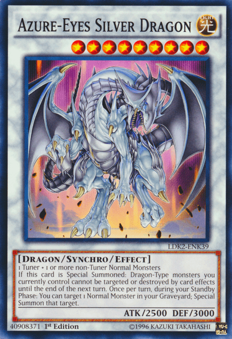 Azure-Eyes Silver Dragon [LDK2-ENK39] Common - POKÉ JEUX