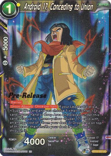 Android 17, Conceding to Union (BT14-107) [Cross Spirits Prerelease Promos] - POKÉ JEUX