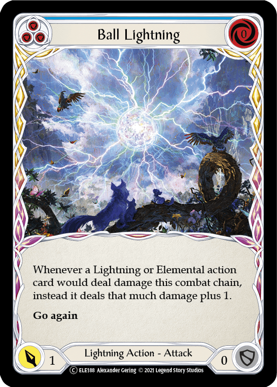 Ball Lightning (Blue) [U-ELE188] (Tales of Aria Unlimited) Unlimited Rainbow Foil - POKÉ JEUX