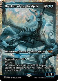 Overlord of the Floodpits (Japan Showcase Fracture Foil) [Duskmourn: House of Horror]