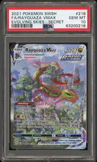 FA/RAYQUAZA VMAX PSA 10 218/203