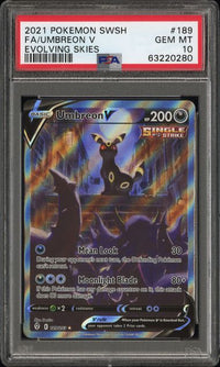 FA/UMBREON V 189/203 PSA 10  #63220280