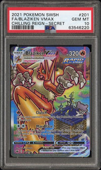 BLAZIKEN VMAX 201/198 PSA 10 #63546220