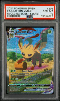 FA/LEAFEON VMAX 205/203 PSA 10  #63654072