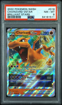 CHARIZARD VSTAR 018/172 PSA 8 #64181511