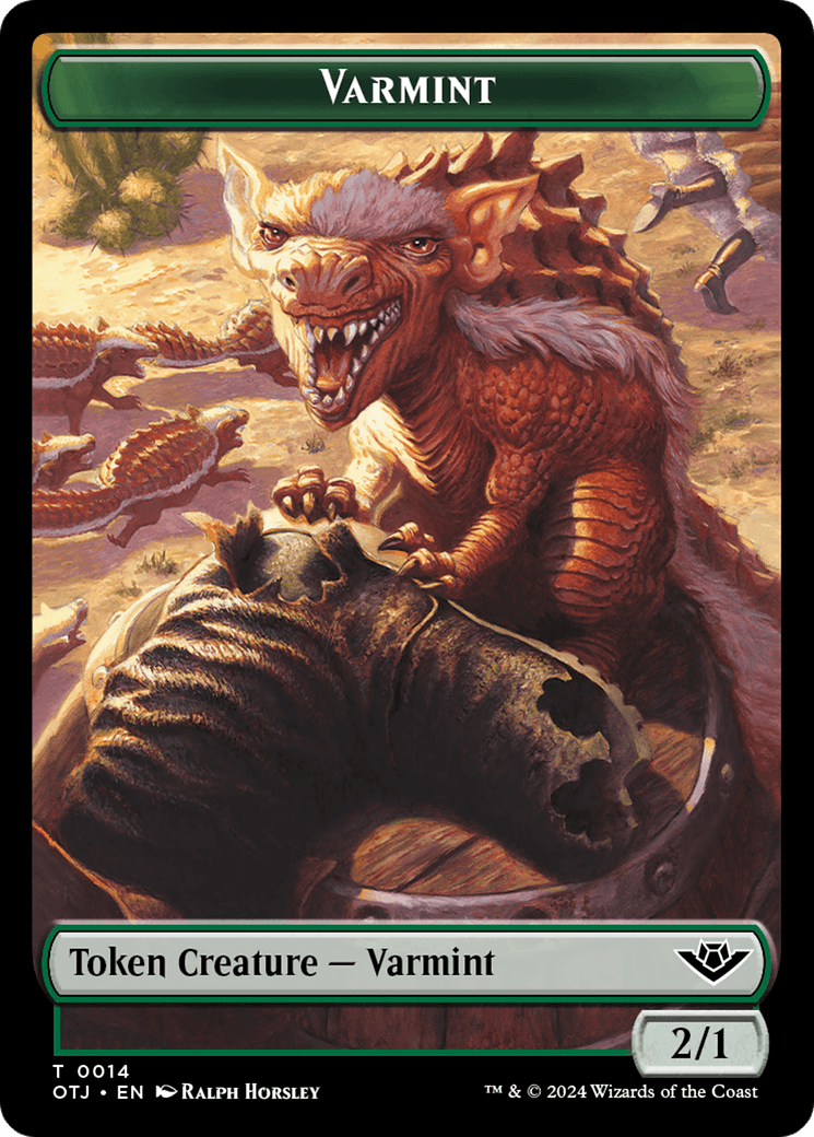 Varmint // Plot Double-Sided Token [Outlaws of Thunder Junction Tokens] - POKÉ JEUX