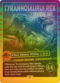 Tyrannosaurus Rex - Etali, Primal Storm (Rainbow Foil) [Secret Lair Drop Series]