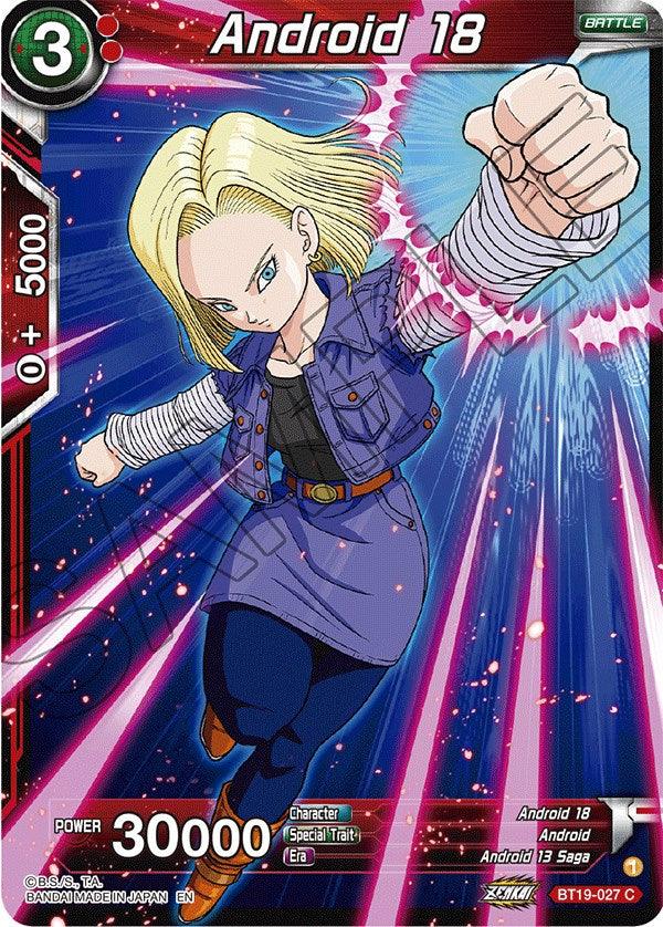 Android 18 (BT19-027) [Fighter's Ambition] - POKÉ JEUX