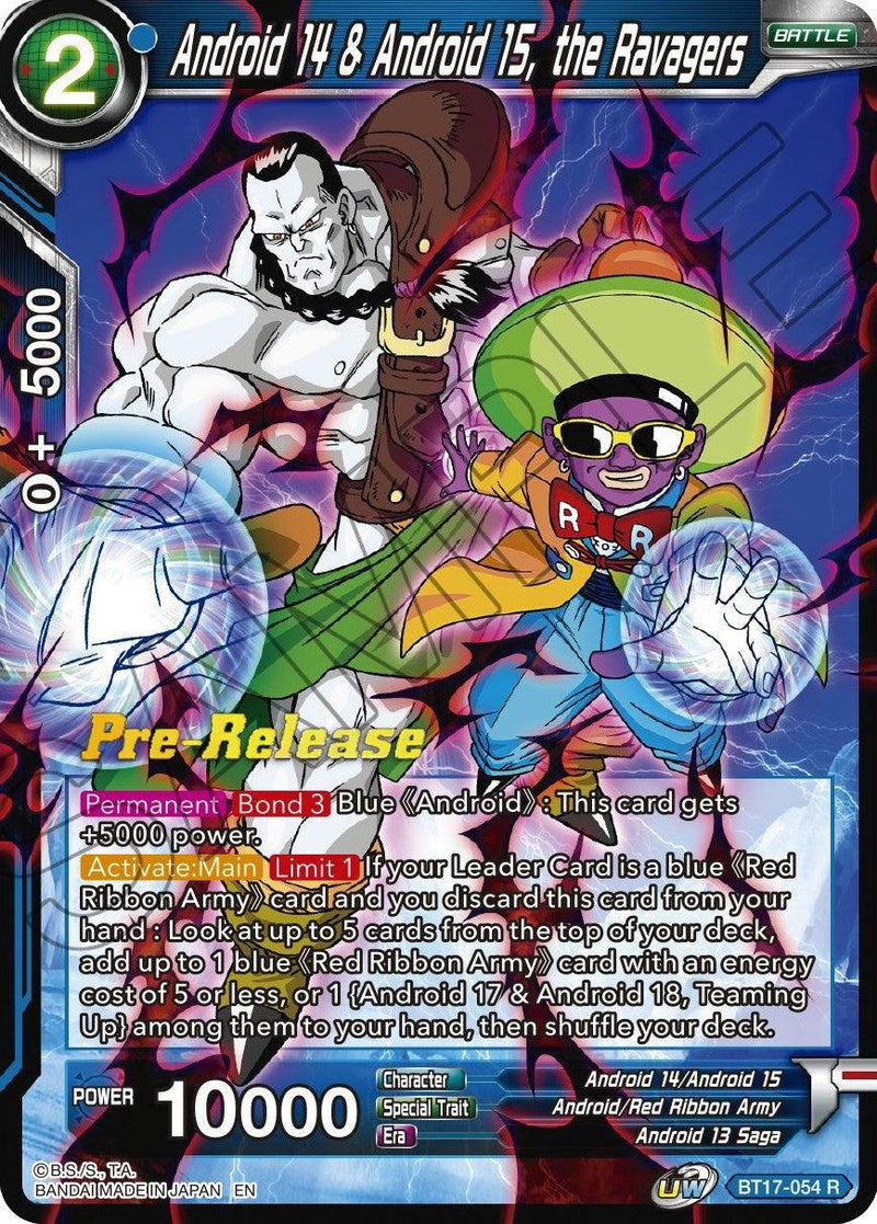 Android 14 & Android 15, the Ravagers (BT17-054) [Ultimate Squad Prerelease Promos] - POKÉ JEUX